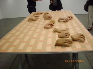 Matt Keegan, part of Hands Across America installation