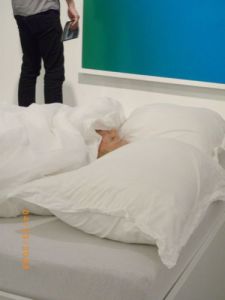 Chu Yun, "This Is Ingrid, 2009", live model asleep
