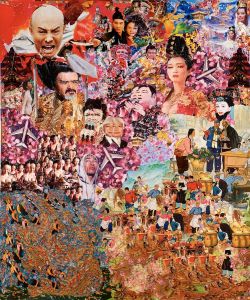 Michael Anderson, "In Honor of the Beijing Olympics", 2008 collage