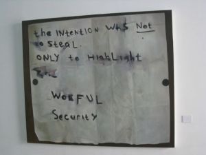 Annie Cabigting, "A note found with painting stolen from the Whitworth Art Gallery"