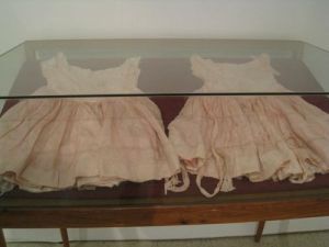 Another pair of identical dresses for identical twins Elisa and Laura