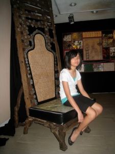 One of the thrones of Kawayan's installation