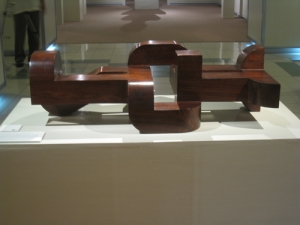 An untitled and undated Arturo Luz, made from Supa wood