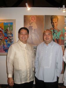 Andy Estela and Rommel Pascual at the Boston Gallery booth