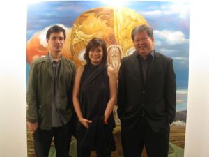 Artist Jose John Santos III and Pamela Yan Santos with Bobbit Nolasco of Kulay Diwa